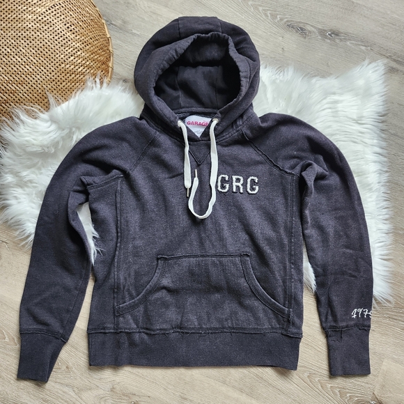 Garage Distressed Black Hoodie - Picture 2 of 6